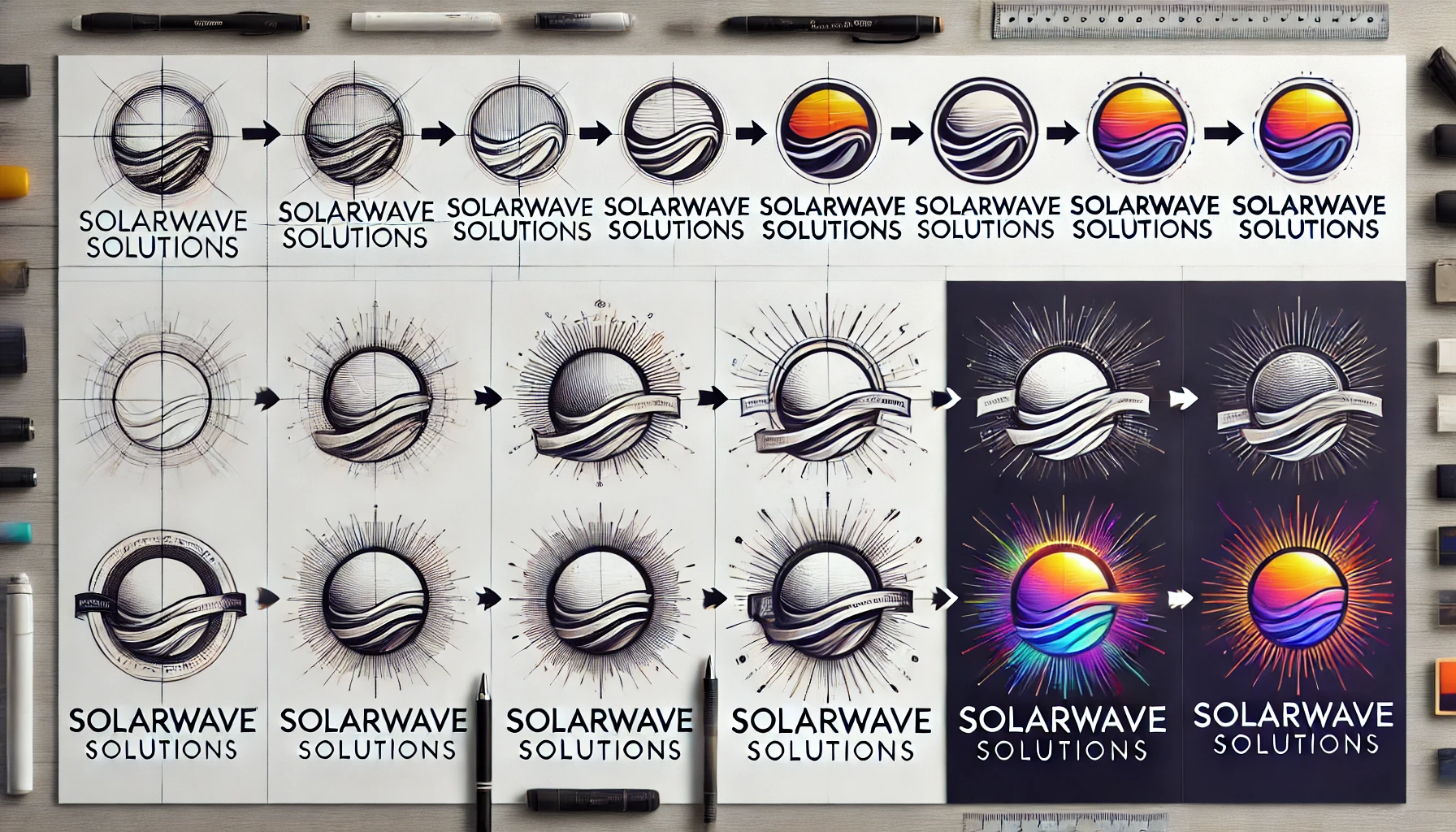 Logo design portfolio featuring the logo for EcoGreen Solutions, a fictitious company, showcasing a modern and eco-friendly design.