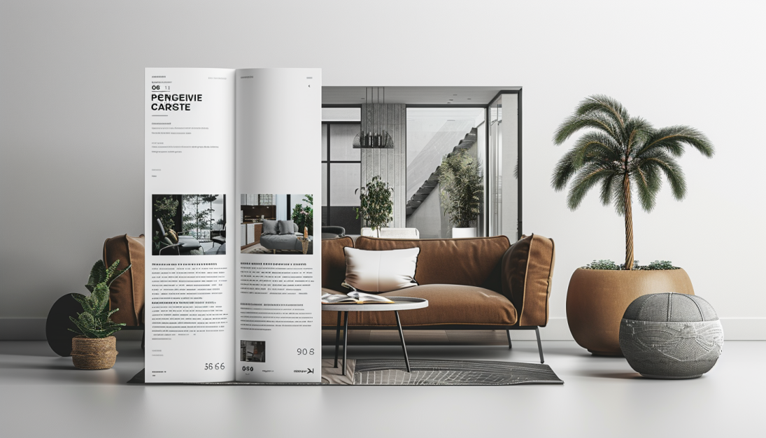 Publication design portfolio featuring a magazine layout for a fictitious company, demonstrating creative use of typography, imagery, and layout to produce an engaging and visually appealing publication.