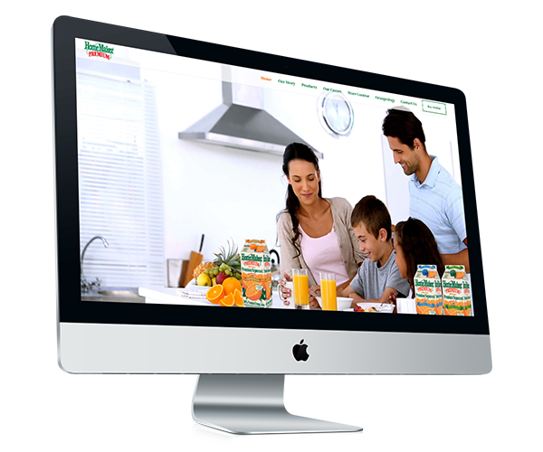 Homemaker Juice Website Design