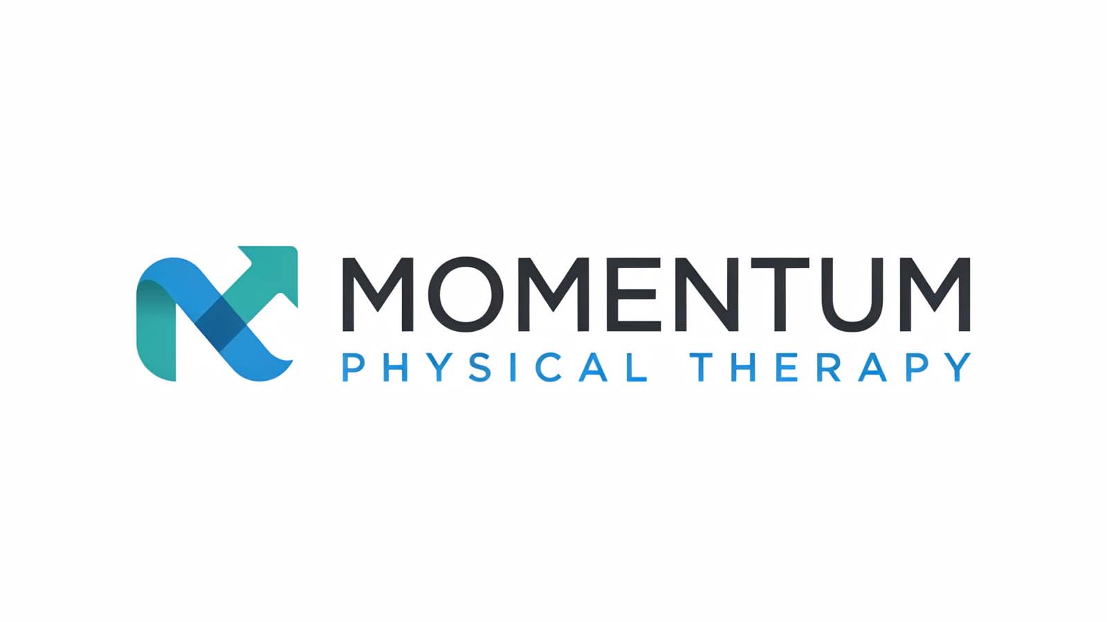 Modern logo design with teal abstract bird or leaf icon and gray wordmark
