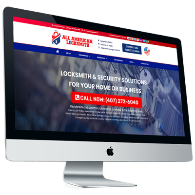 All American Locksmith Website Design