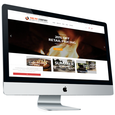 Fire Pit Company Website Design