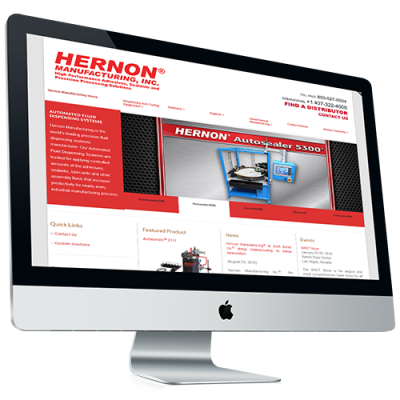 Hernon Manufacturing Website Design